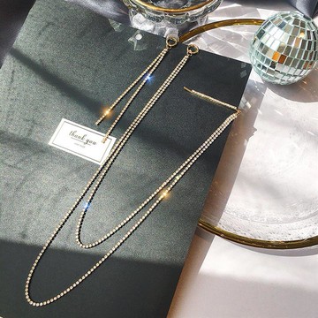 耳胸一體耳一體吊法式大氣耳百搭心體