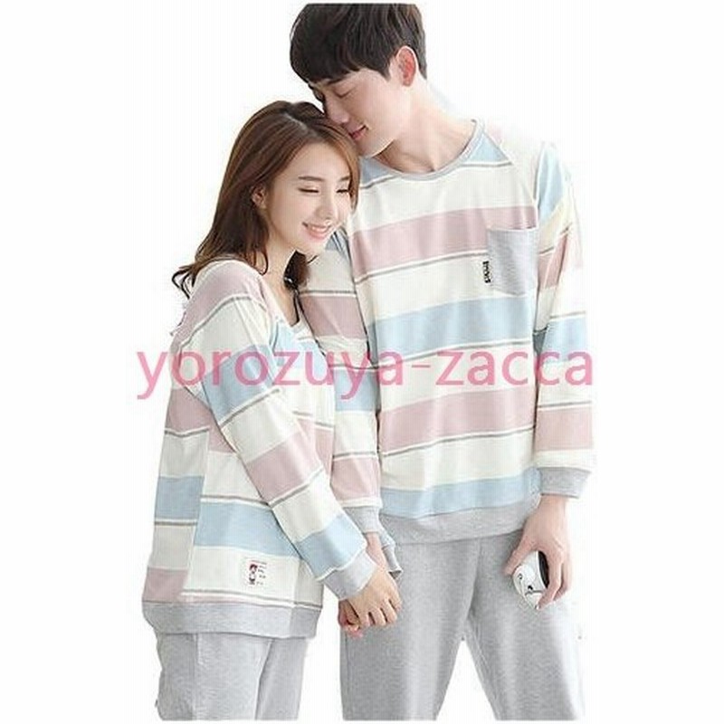 パジャマ ペア ナイトウェア寝間着 ギフト誕生日お祝いプレゼント父の日 母の日 結婚祝い結婚記念日 ギフト ボーダー女ワンピース型 通販 Lineポイント最大get Lineショッピング