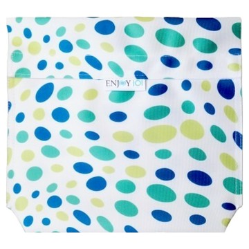 ENJOY101 UnSac 矽膠布食物袋輕食袋  L(22 x 22 x 1cm)  圓點  1個