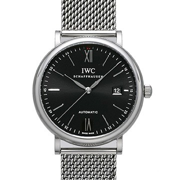 IWC Portofino IW356506 柏濤菲諾自動黑面米蘭帶款-40mm