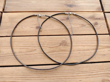 客製選項 真皮2.5mm圓粗皮繩 公主鏈