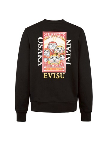 Three Wise Darumas Poster Print Sweatshirt