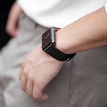 限量特優惠價格 | Apple watch 手工真皮錶帶 (已預製-中碼)