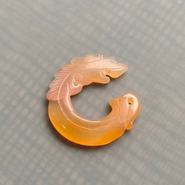 清代老瑪瑙龍雕– 純古董SA-188