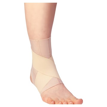 alphax 醫護超彈性護踝支撐帶 輕薄設計 鬆緊帶十字交叉設計 親膚透氣零觸感 寬版包覆安定腳踝  M  1個