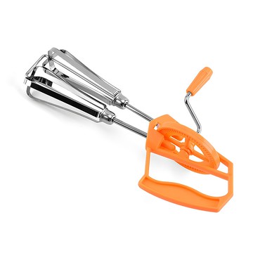 不鏽鋼手搖攪拌器  橘色  1支