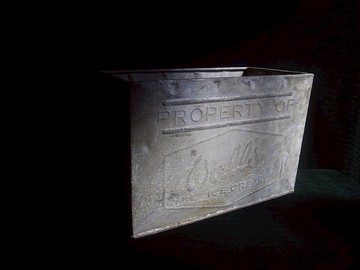 【老時光 OLD-TIME】早期二手陳列好物歐洲鋁製冰淇淋筒擺飾品