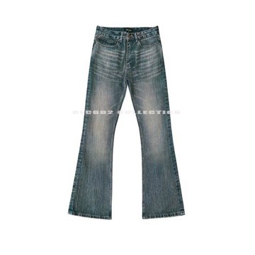 BLCG D2水洗復古Bootcut做舊竹節微喇牛仔褲休閑褲男美式cleanfit