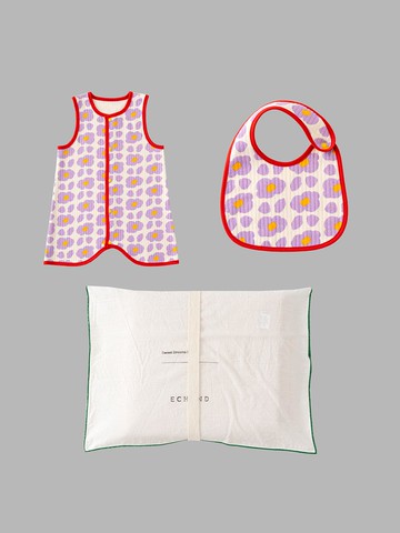 Florence Sleep Vest + Bib Set Lavender