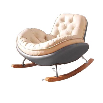 現代簡約企鵝搖椅躺椅陽臺家用休閑椅客廳輕奢蜂窩拉扣懶人搖搖椅[010209DD]