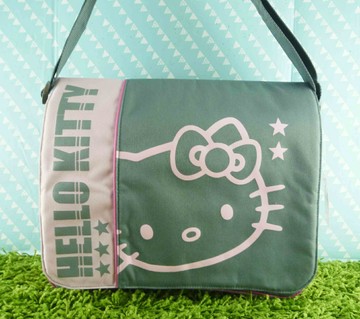 【震撼精品百貨】Hello Kitty 凱蒂貓 側背袋 粉灰星星【共1款】 震撼日式精品百貨