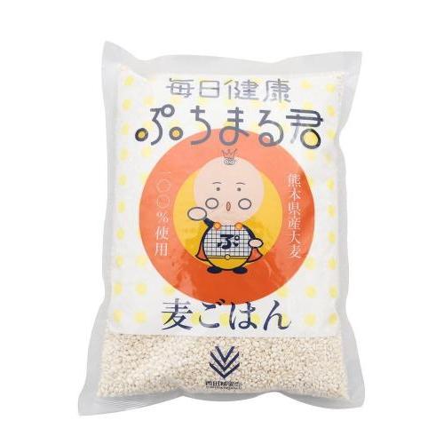 西田精麦 毎日健康 ぷちまる君 1kg 熊本県産 大麦 × 2袋