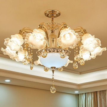 歐式客廳燈水晶燈創意個性餐廳吊燈簡約現代大氣家用led飯廳燈具