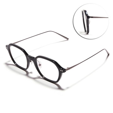 CARIN 方形膠框光學眼鏡 NewJeans代言/黑  #ROY S C1