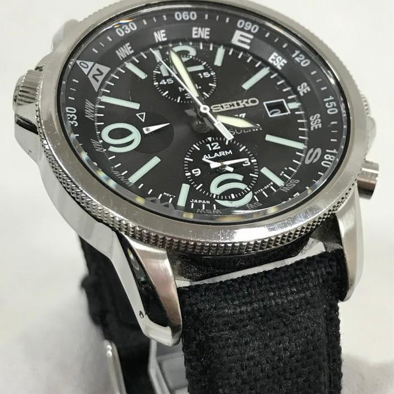 中古】SEIKO セイコー プロスペックス クロノグラフ メンズ ソーラー V172-0AL0 ブラック文字盤 [jgg] | LINEブランドカタログ