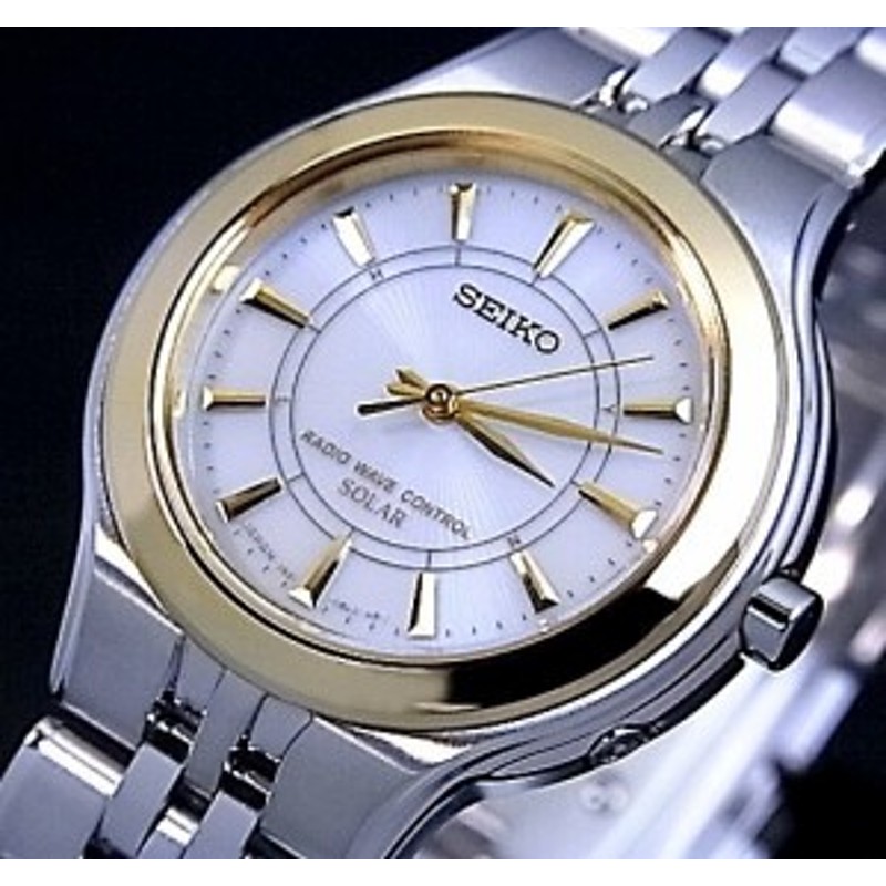 Seiko セイコー Exceline エクセリーヌ レディース ソーラー電波腕時計 ゴールドベゼル ホワイト文字盤 メタルベルト Swdt026 送料無 通販 Lineポイント最大1 0 Get Lineショッピング
