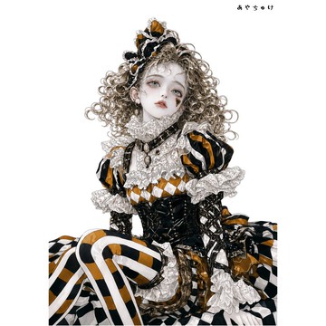 【6 月新品】07-135-0048 人物貼紙 馬戲團風格