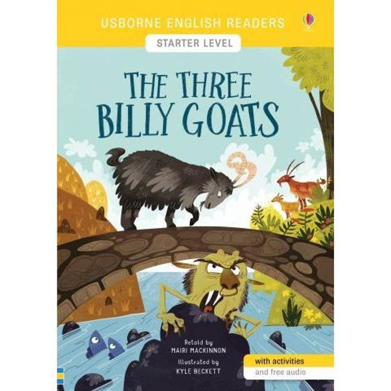 英語絵本 洋書 英語教材 オンライン音声【音声付き】The Three Billy Goats Starter Level 三びきのやぎのがらがらどん  | LINEショッピング