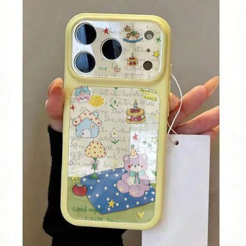 兔子野餐粉熊適用蘋果17ProMax手機殼iPhone17/16/15pro視窗14/13