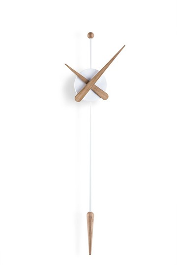 掛鐘/壁鐘 PUNTA 白色 - Ø28/H63cm