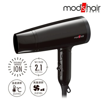 【台隆手創館】mod's hair雙負離子大風量吹風機_MHD-1245-K-TW