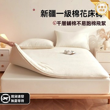 【新疆棉花】床墊褥子 床褥 棉胎 墊被 租房宿舍 學生專用 加厚保暖 可水洗 四季通用 臥室床品