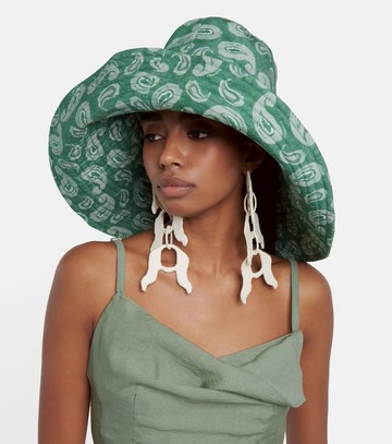 Jacquemus Le Chapeau Lagrima floral cotton sun hat