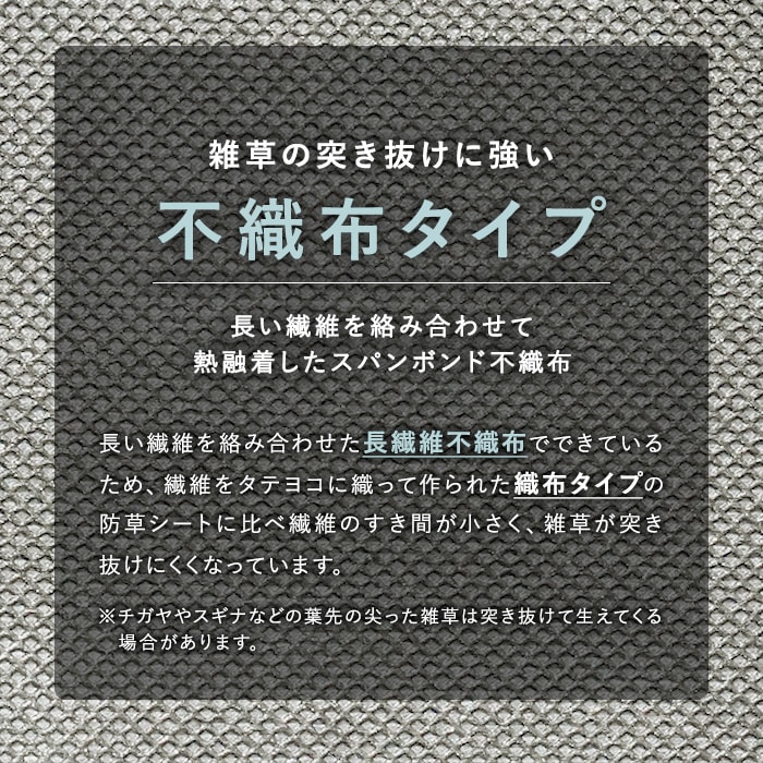 RESTA 防草シート 不織布 砂利下用 10年 1m幅x10m グレー