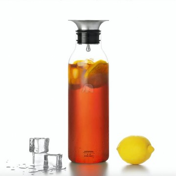 [LINOX]360度重力控水高硼硅玻璃冷水壺900ML(玻璃壺/玻璃瓶/水瓶/冷水瓶/冷水壺/飲料壺/咖啡壺)