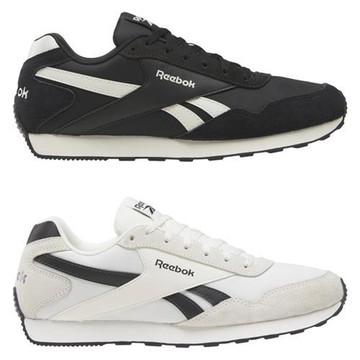 Reebok 休閒鞋 女鞋 麂皮 拼接 GLIDE LOW 黑/白【運動世界】100208667/100208666