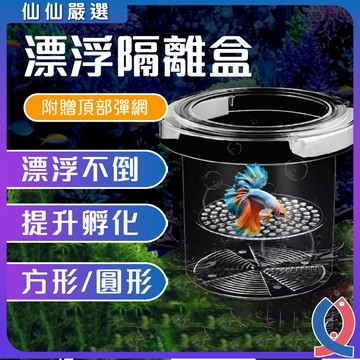 隔離盒 繁殖盒 孔雀魚 孵化盒 產子盒 魚缸配件 水族用品 仔魚保護 待產箱 鬥魚盒 幼魚成長 魚病隔離 漂浮式 繁殖箱
