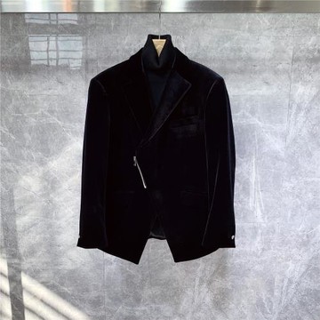 秋冬英倫風高級感加厚復古小西裝外套男士潮流痞帥休閑高端單西服