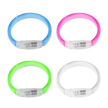 1125 彩色LED閃光手環 LED燈夜光手環 壓克力發光手環  發光手環