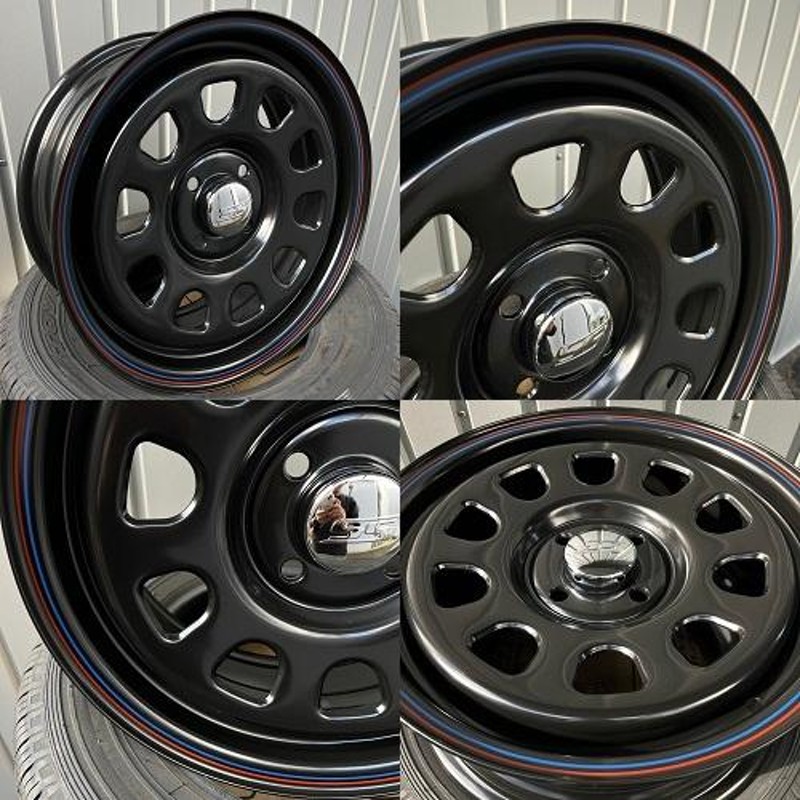 MLJ Daytona SS 鉄チン 50系 160系 プロボックス サクシード グッドイヤー RVF02 185/60R15 夏タイヤ 15×6.0J  4穴 4/100 15インチ | LINEショッピング