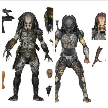 NECA 7寸 鐵血戰士2018電影 首領灰背長老 可動手辦