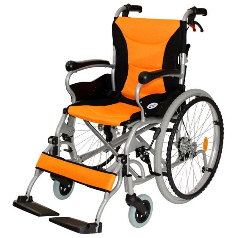 車椅子 軽量 折りたたみ コンパクト ケアテックジャパン 自走式 - 介護用品