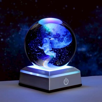 【Full house 幸福時光屋】彩光 遨遊星空/宇宙小夜燈/USB燈座/發光水晶球小夜燈-耶誕節！畢業季-/畢業禮物