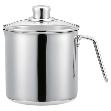 YOSHIKAWA 吉川 Bambino 深鍋  16cm  銀色  1個