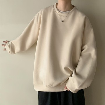 莫蘭迪色！日系麂皮絨長t / 男女皆可穿 / 360g高磅數 / 大學t / 寬鬆落肩oversize / 8色 / M-4XL【QTJBYJP002】