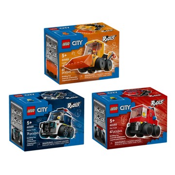 [樂享積木] LEGO 60481 警用卡車 /60482 消防車/60483 工程裝載機 城市系列