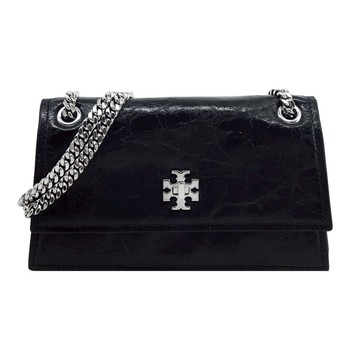 TORY BURCH  Turnlock 鏈袋單肩包(迷你/黑銀)