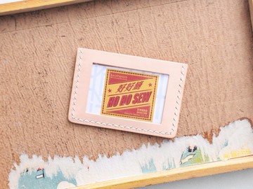 2+1雙面相位咭套 皮革DIY材料包 免費刻名 名片夾 意大利 植鞣