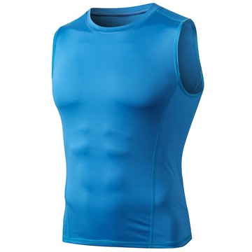 【巴黎精品】現貨+預購 訓練上衣運動背心運動上衣跑步背心修身衣-圓領緊身排汗速乾男健身衣2色v1bc4