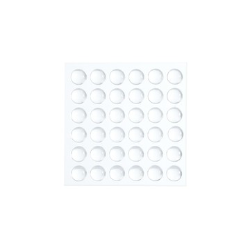 【日本霜山】圓形免鑽釘無痕防水透明防撞貼(36入/包)x3包組