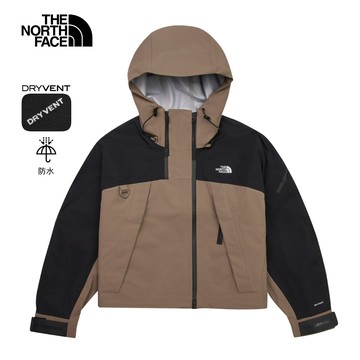The North Face北面UE女款棕色DryVent防水透氣衝鋒衣｜8CHXEB0 外套