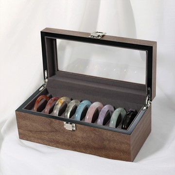 SPANCONNY 復古胡桃木手鐲收納盒