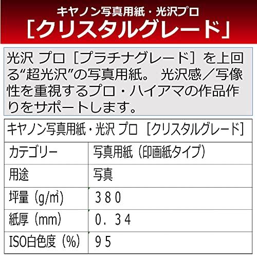 Canon キヤノン写真用紙・光沢プロ [クリスタルグレード] A3ノビ 20枚 CR-101A3N20