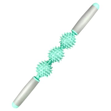 LOTUS 刺刺丸按摩舒緩滾棒 PVC材質 球體直徑約5.8cm  42.5cm  薄荷綠  1個