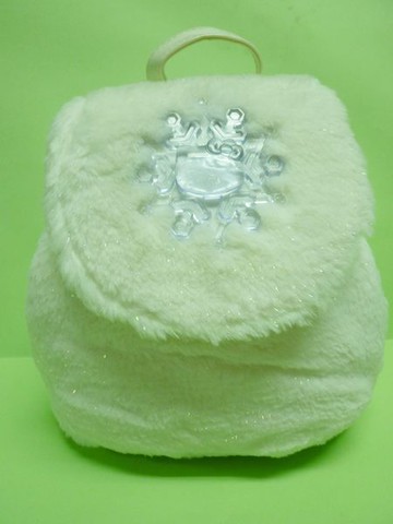【震撼精品百貨】Hello Kitty 凱蒂貓 毛毛後背包 雪白雪花  震撼日式精品百貨