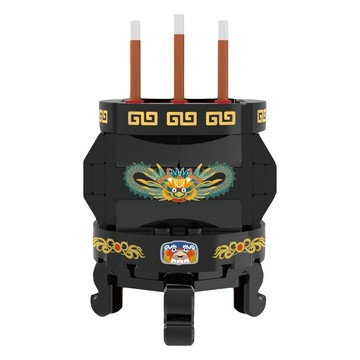 TRUE WAY TOY 香爐積木組 EW-5158 迷你積木 益智拼裝玩具  1組  黑色